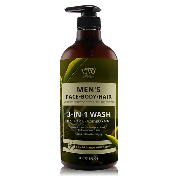 Men's 3-in-1 with Tea Tree, Aloe, Mint Men's 3-in-1 with Tea Tree, Aloe, Mint