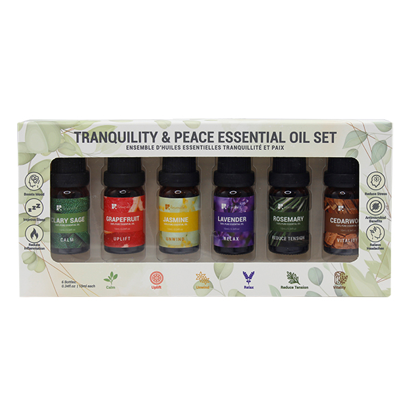 Tranquility & Peace Essential Oil Set of 6 Tranquility & Peace Essential Oil Set of 6