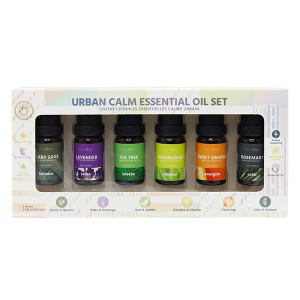 Urban Calm Essential Oil Set With Hemp Oil Urban Calm Essential Oil Set With Hemp Oil